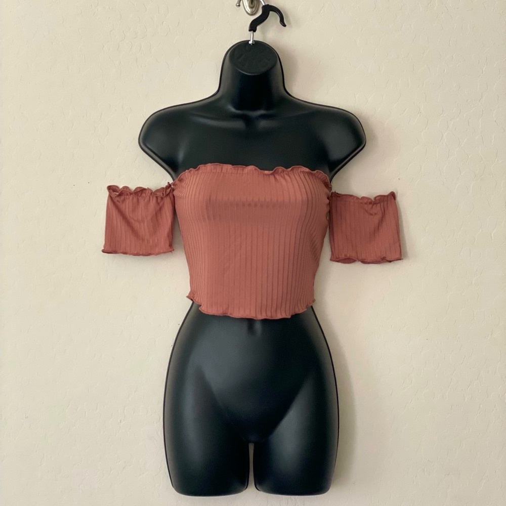 Lettuce Trim Off Shoulder Top